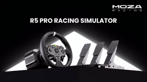 MOZA Racing R5 Pro Racing Simulator Bundle with R5 Pro Wheel Base ES Lite Wheel SRP Lite 2 Pedals | 6Nm Torque 21-bit Magnetic Encoder 600MHz CPU