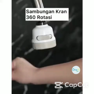 SAMBUNGAN KRAN TURBO FAUCET SPRAYER FLEXIBLE 360 ROTASI - 2 MODE SPRAYER KERAN