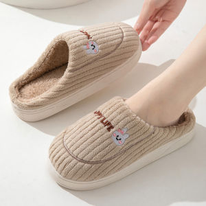 Cotton Slippers Womens Winter 2024 New Arrival Indoor Home Thick Sole Shit Feeling For Home Fluffy Slippers Mens Winter