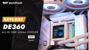 darkFlash EXPLORE DE360 2.88-Inch IPS Display Full ARGB Sync Integration Liquid CPU Cooler