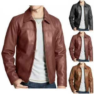 Jaket Kulit Pria Safari / Jaket Kulit Pria Kantoran / Jaket Kulit Pria Casual Motor / Jaket Kulit Terlaris Murah Keren dan Bagus