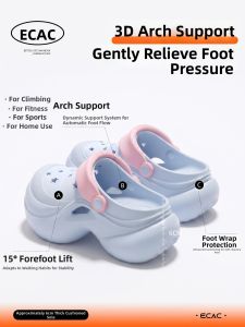 ECAC | Non-slip Thick Heel Boosting Sandals Slippers