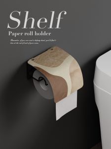 Màn Hình Giấy Vệ Sinh Sang Trọng Hiện Đại Kiểu Kem Không Cần Đục Lỗ Hộp Đựng Giấy Vệ Sinh Để Treo Tường Phòng Tắm