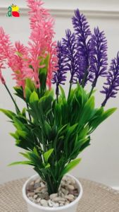 BUNGA PALSU LAVENDER RUMPUT B8254 HIAS PLASTIK ARTIFICIAL
