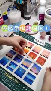 Băng Keo Che Phủ Màu Nước Dùng Cho Tranh Sơn Dầu Giấy Vẽ Phác Thảo Cố Định Giấy Giấy Có Vân Dụng Cụ Mỹ Thuật Chiều Rộng 12/24/30mm Chiều Dài 10m