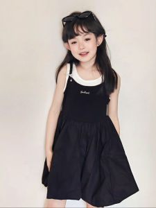 ZIRUIBABA | Girls Summer Dress Black Sleeveless