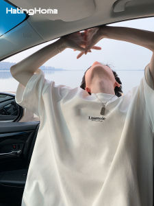 HetingHOME | Hetinghome Loose Mens Short Sleeve T-shirt Couples Fashion Brand Summer Trendy Print Cotton Youth Pop Style All Seasons