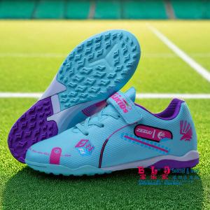 Boys Football Shoes TF Spikes 7 Years Old Kids Sneakers New Fashion Style 29-39 Durable Velcro Cool Girls Comfy Anti-skid Handsome Teenagers Sports Footwear Cleats Kindergarten Pupil Primary School Students Professional Training Cute Children Soccer Boots