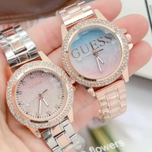 GS นาฬิกาข้อมือผู้หญิง S หน้าปัดกลม พร้อมกล่องแบรนด์ สวยใส สดใส
