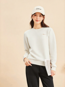 Erke | Fall New Casual Sports White Long Sleeve Hoodie