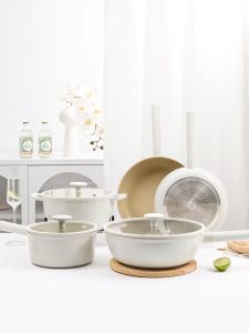 JEETEE Purity Ceramic Collection Non Stick Frying Pan Induction & Gas Compatible Cooking Pan PFOA/PFOS Free 24CM/28CM