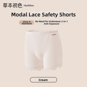 Invisible Anti-peeking Antibacterial Modal Underwear Lace Trim