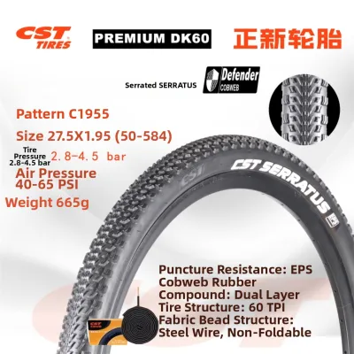 CST C-FT1 Foxtrail Lightweight Puncture-Resistant Foldable MTB Tire 26 27.5 29x1.95inch for Mountain Biking Cycling
