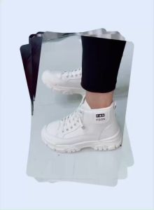 [JESSICASTORE] 2023 Korean Women Leather Low Cut Laces Ankle Boots Round Toe 320-1