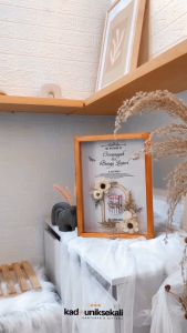 MAHAR UANG PERNIKAHAN MINIMALIS DRIED FLOWERS 37CM - MAHAR WEDDING KILAT CUSTOM