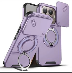 szhaiyu | Armor Shockproof Magnetic Rotate Ring Stand Holder Phone Case for Xiaomi 15T 15TPro 15T Pro Luxury Camera Protection Cover