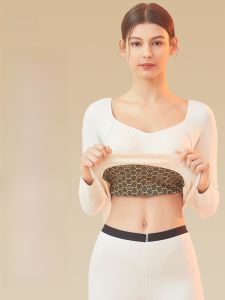 MiiOW | Quần lót giữ nhiệt bằng lông cừu một mảnh cho nữ Quần lót mùa thu không để lại dấu vết Thiết kế ngực Quần lót mùa đông