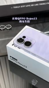 เคสสำหรับ OPPO Reno 13 5G OPPO Reno ฟิล์มตัวปกป้องกล้องถ่ายรูปกากเพชร13 Pro 5G แก้วป้องกันฝาหลัง