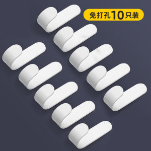 Punch-Free Clothes Hook Strong Adhesive Door Cloak Clothes Rack Wall Load-Bearing Storage Hook Wall-Mounted