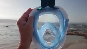 alat snorkeling full face diving mask untuk anak-anak FA