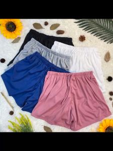 ลด 50% ผ้านุ่ม กางเกงลําลองขาสั้น 5 สี มีกระเป๋า ขอบเอวยางยืด PiPi#029