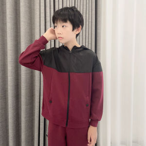 Bộ Đồ Thể Thao Thời Trang Max Dành Cho Bé Trai Từ 8-16 Tuổi Áo Khoác Có Khóa Kéo Quần Áo Trẻ Em Thường Ngày Chất Liệu Polyester Cotton