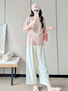MAMABENSE | Summer New Thin Maternity Set