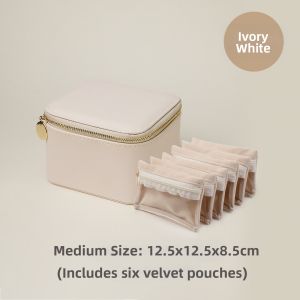 ZUOOU | Portable Jewelry Storage Box for Necklaces Bracelets Rings Earrings