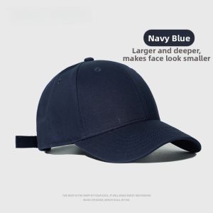 MIND BOY | Large Head Circumference Rigid Top Black Wide Brim Baseball Cap