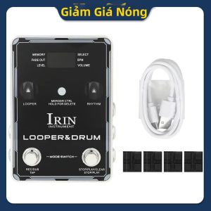 IRIN | Máy Tạo Hiệu Ứng Trống Điện Tử IRIN XS-04 Tích Hợp Bộ Nhớ 40 100 Tiết Tấu Trống 10 Máy Đếm Nhịp Dành Cho Guitar Điện & Bass