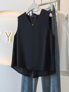 SHIMANQING | Elegant V-Neck Sleeveless Camisole Tank Top