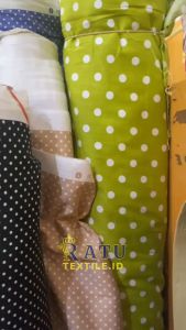 Katun Jepang Kain Katun Jepang Tokai Salur dan Polkadot Bahan Katun Jepang