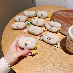 Creative Cartoon Bluetooth Earphone Case Soft Silicone Cream White Floral Design Protective Cover for SOAIY GK9 Earbuds