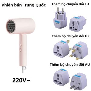 Mijia | Máy Sấy Tóc Di Động Gấp Gọn MIJIA H101 1600W Lưu Lượng Khí 50M/S 4 Chế Độ Máy Sấy Ion Âm 15m/s Kèm Bộ Chuyển Đổi Cho Du Lịch Phiên Bản 220V CN