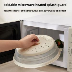 Reusable cooking cover plastic folding microwave cover food bowl cover splash proof cover dust-proof and heat-resistant food