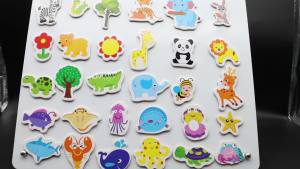 Animal Magnetic Stickers Wild Animal Series Marine Animal Whiteboard Sticker Magnetics Childrens Enlightenment Education Suit