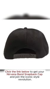 NIRVANA ROCK N ROLL SNAPBACK BAND BLACK CAP