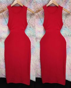 New!!! Racer Midi Knitted Floral Dress (41 inch)