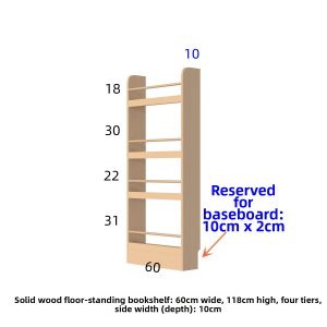 Space-saving Non-drilling Wall-mounted Bookshelf for Kids