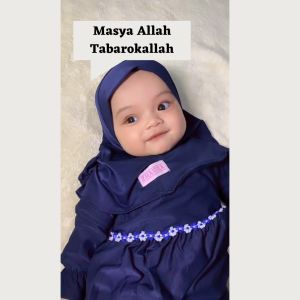 Gamis Bayi Aira 0-12bln Renda Bunga Melati