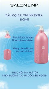 Dầu Gội Đầu Phục Hồi Tóc Yếu Gãy Rụng Salon Link Extra Shampoo Amino Acid Silk Protein 1000mL