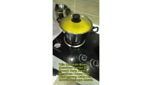 Sauce Pot with Glass Lid Stainless Steel 24cm Thickened Quality Durable Easy to Clean Even Heat Distribution