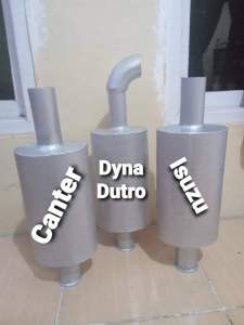 Knalpot cung tiga suara pemakaian truk Canter  Hino Dutro Isuzu L300toyota Dyna