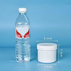 Food Grade PP Plastic Jar with Screw Lid 250ml/500ml/1000ml Sealed Storage Container Refillable Cosmetic Pot for Cream Powder