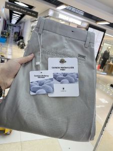 Fresh Feeling Silk plus Lyocell Mens Casual Breathable Spring Summer Straight Leg Pants Versatile Fashionable Urban Style