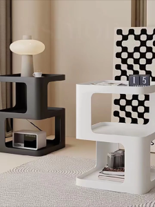 Meja Aesthetic Minimalis Meja Samping Kasur Meja Aesthetic SUKI Meja Modern Meja Samping Sofa/Kasur