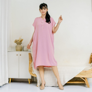 Shafira Dress Daster Crinkle Airflow Premium Bumil Busui Friendly