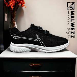 SEPATU SEKOLAH ANAK LAKI LAKI PEREMPUAN SD TK SMP TERBARU HITAM PUTIH DAN FULL HITAM MODEL PETIR SIZE 31 - 35 Malwezz