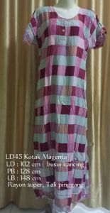 Longdress Kotak Magenta