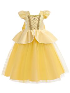 Party Belle Princess Dress Belle Themed Poofy Long Dress